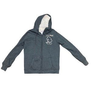 Official Disneyland Parks Distressed Women's Mickey Mouse Zip Up Hooded Sweater